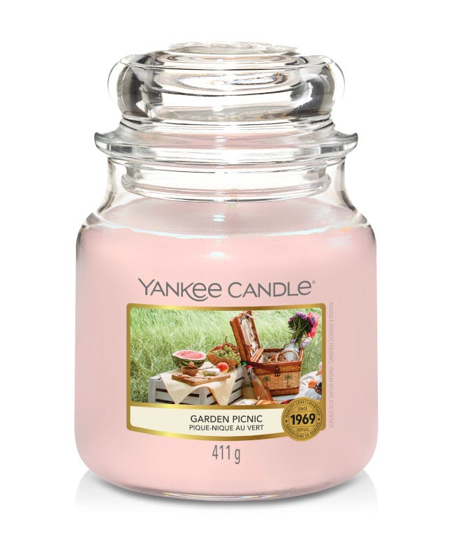 Pique-nique au vert bougie parfumée moyenne jarre YANKEE CANDLE