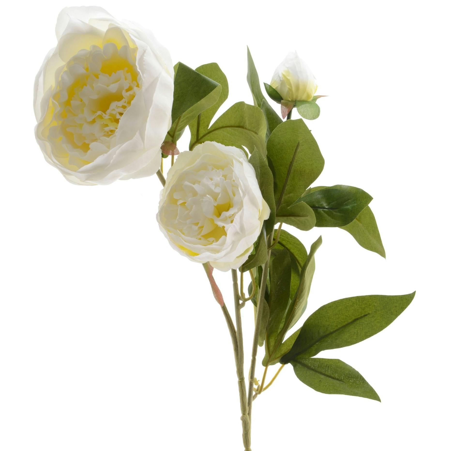 Pivoine artificielle couleur blanche