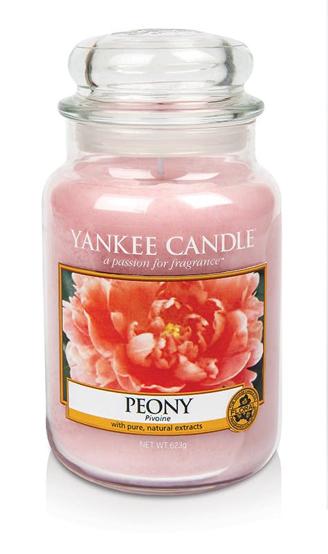 Pivoine bougie parfumée grande jarre YANKEE CANDLE