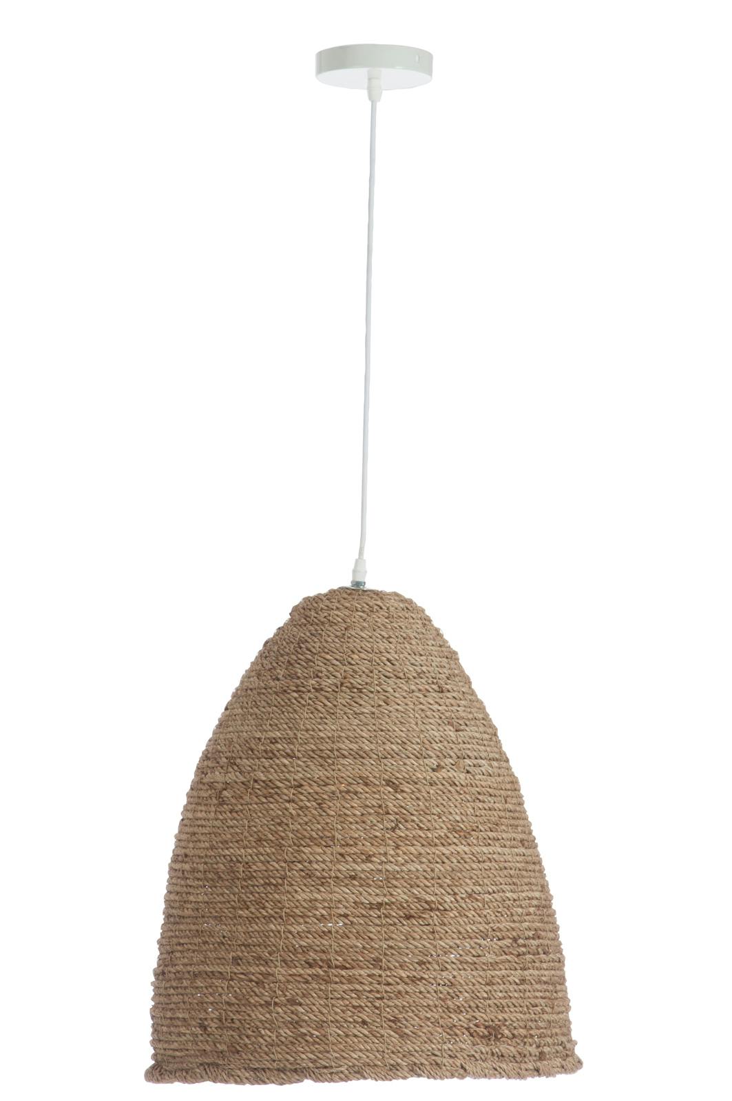 Plafonnier en corde chanvre naturelle D43 H52cm