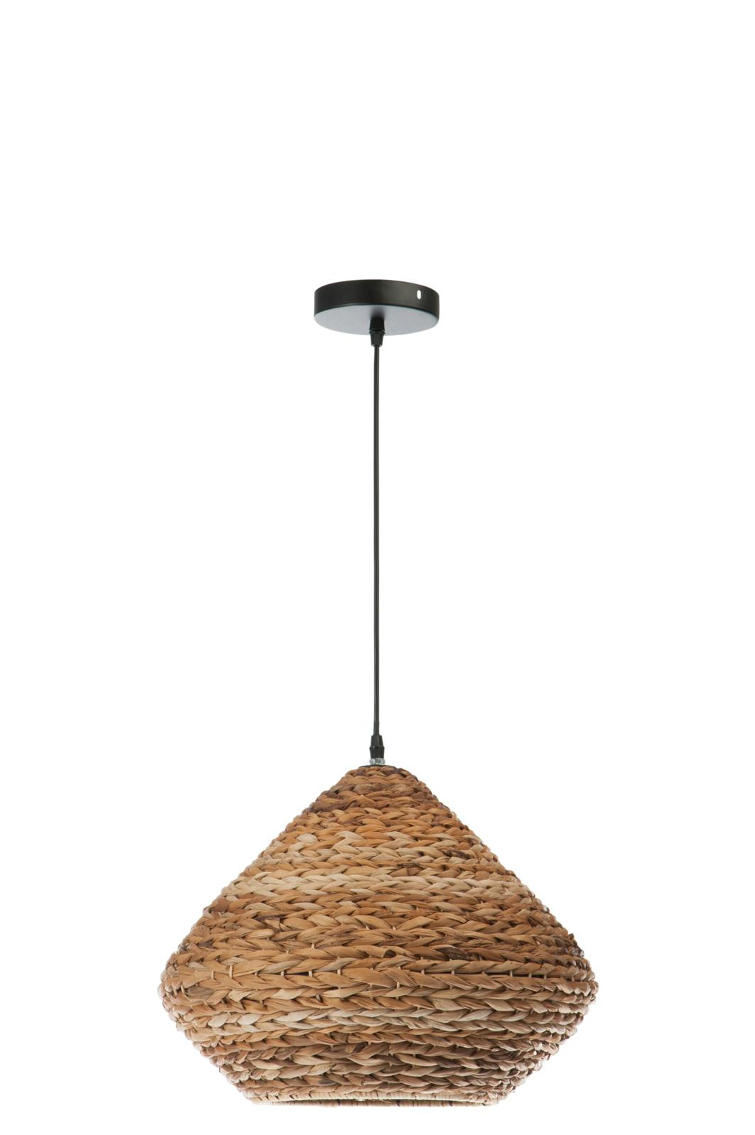Plafonnier rond en feuilles de bananier - D40cm