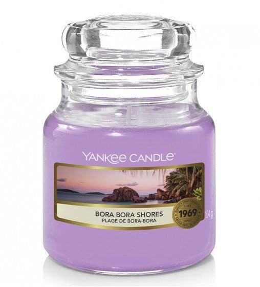 Plages de Bora Bora bougie parfumée petite jarre YANKEE CANDLE