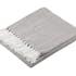 Plaid gris à chevron en coton 125x150cm IKATI