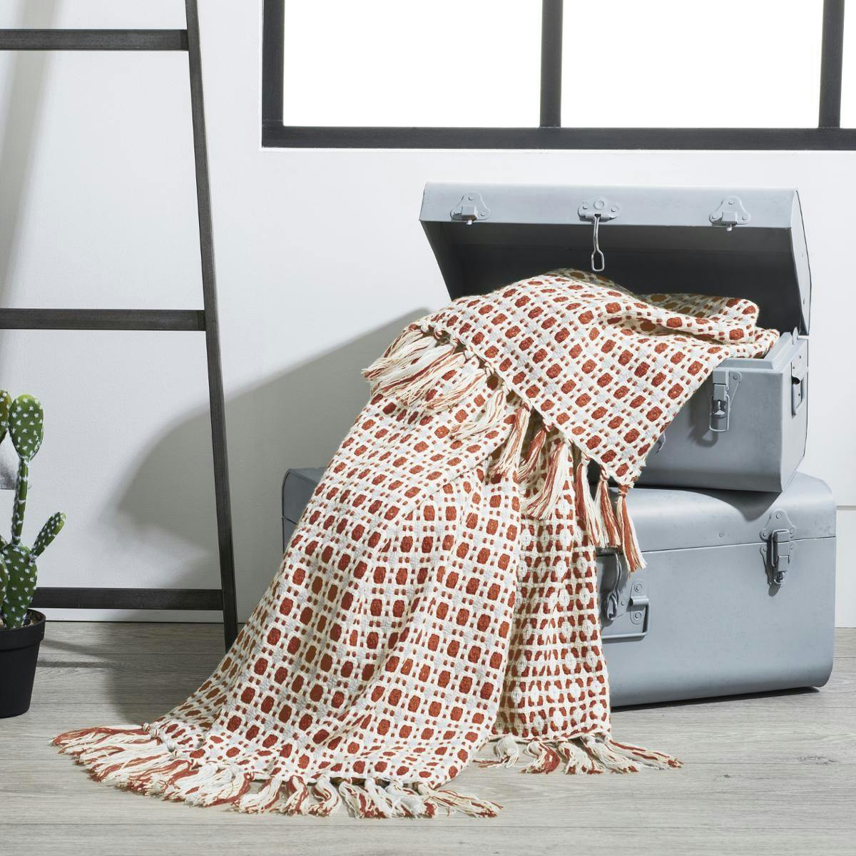Plaid rouge carreaux réf. 30022050