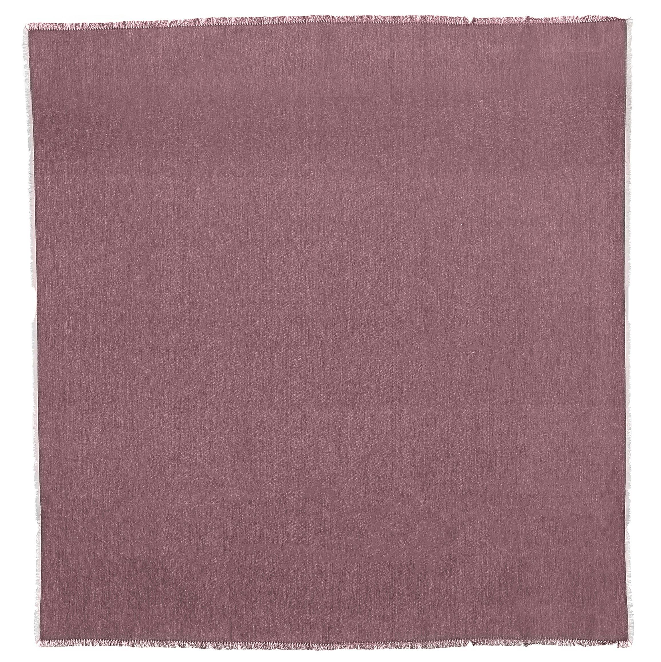 Plaid violet coton bio 150 x 130 cm