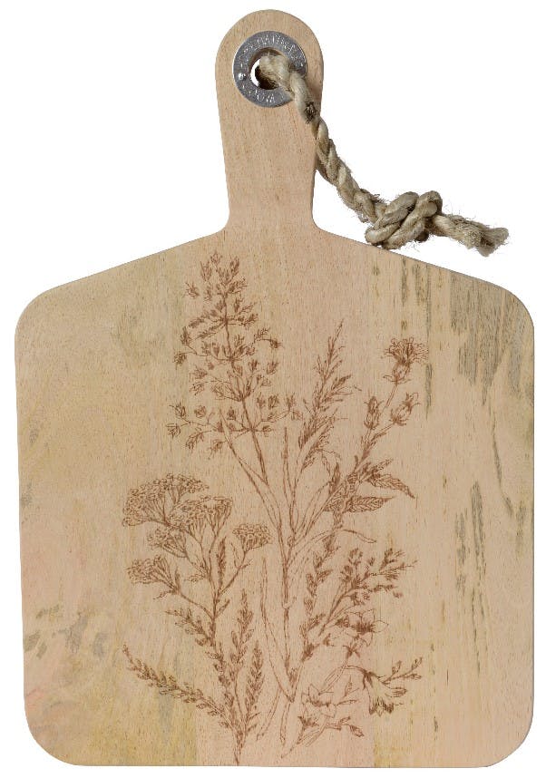 Planche à découper en bois décoré 26x38cm