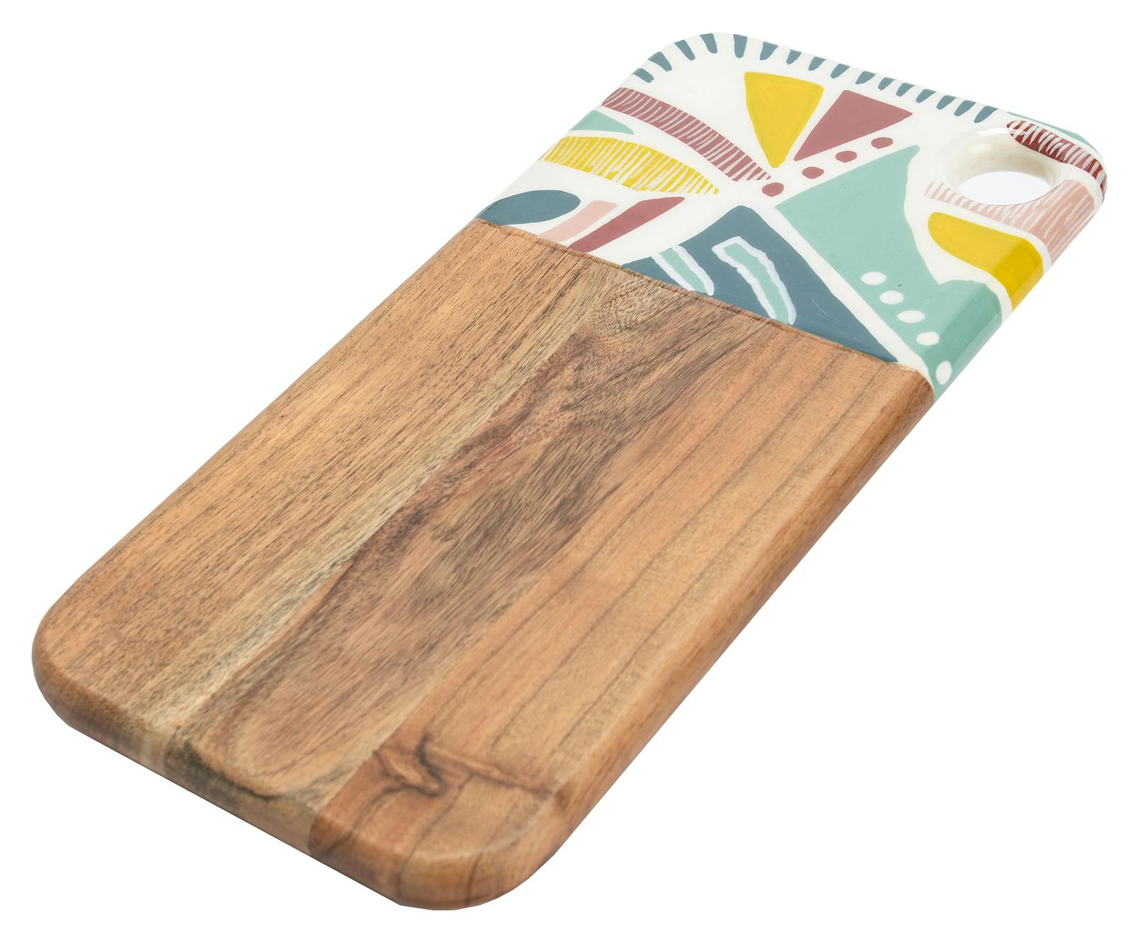 Planche à découper multicolore