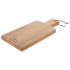 Planche à découper rectangle en bois avec poignée 38x16cm