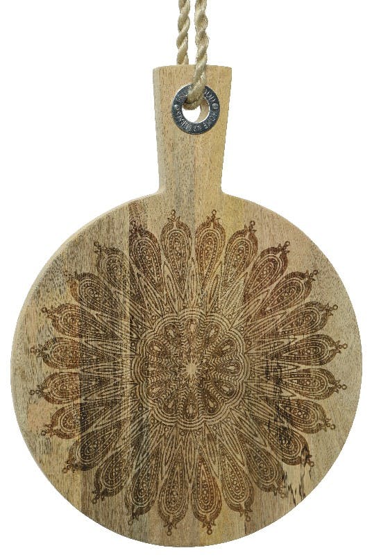 Planche à découper ronde motif mandala