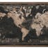 Planisphère vintage cadre bois leds 175x5x116 cm ref.30022952