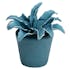 Plante artificielle bleue en pot 14 cm