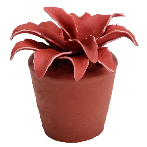 Plante artificielle couleur framboise en pot 14 cm