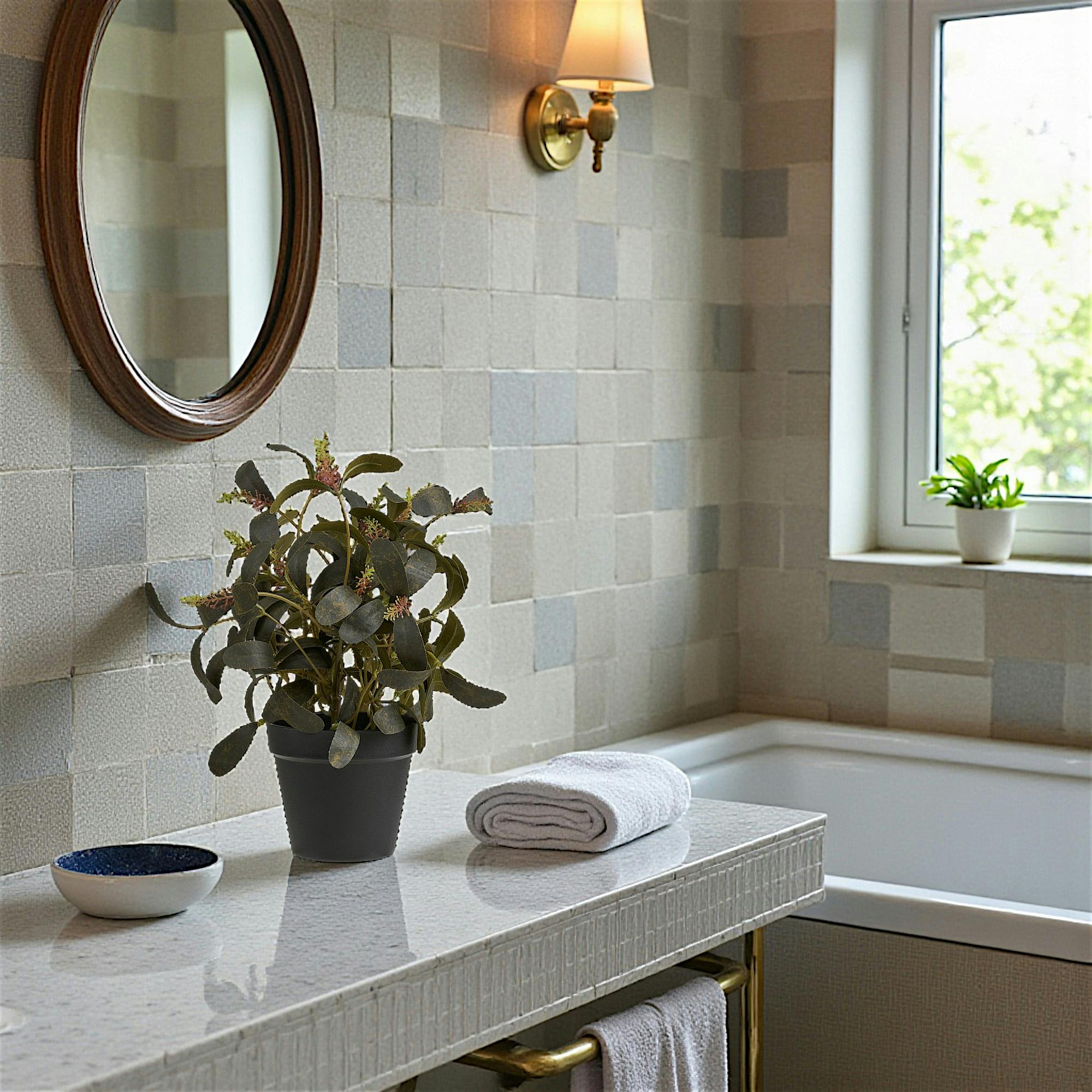 Plante artificielle skimmia en pot