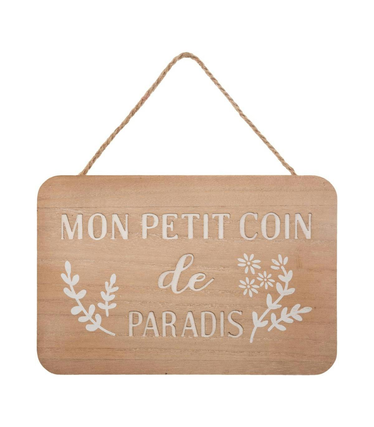 Plaque de porte "Mon petit coin de paradis"
