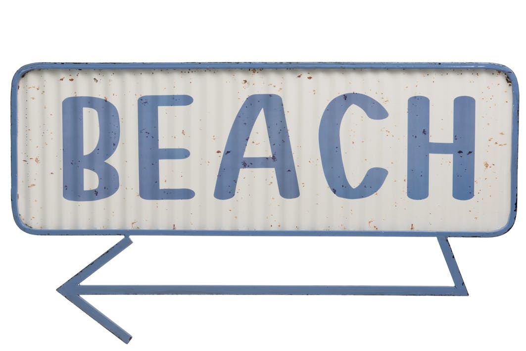 Plaque décorative plage métal réf. 30021903