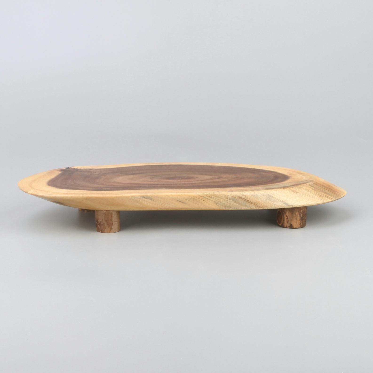 Plateau bois naturel sur pieds