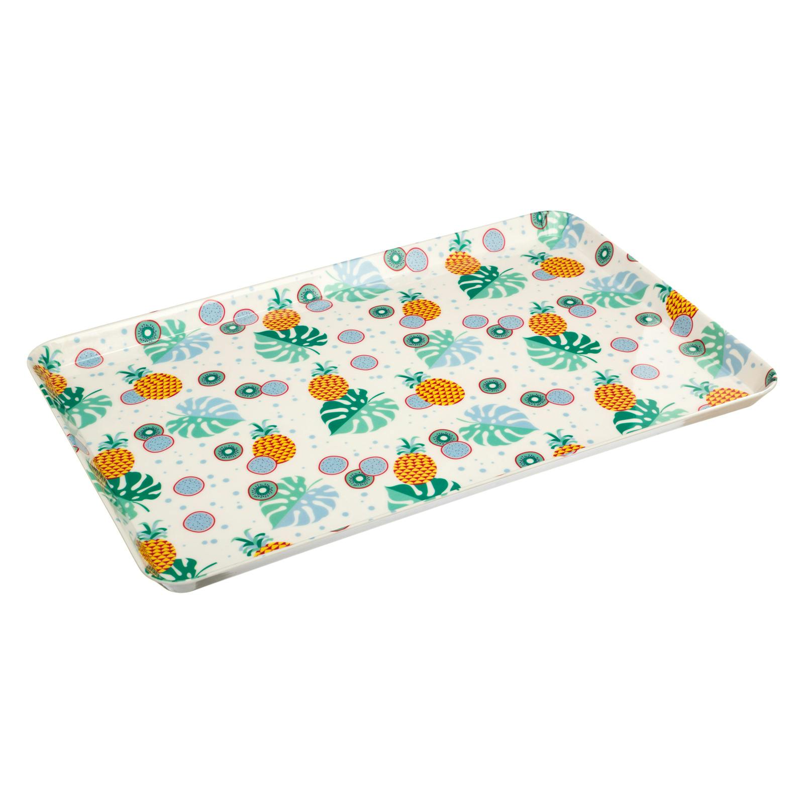 Plateau décor ananas 45x30cm