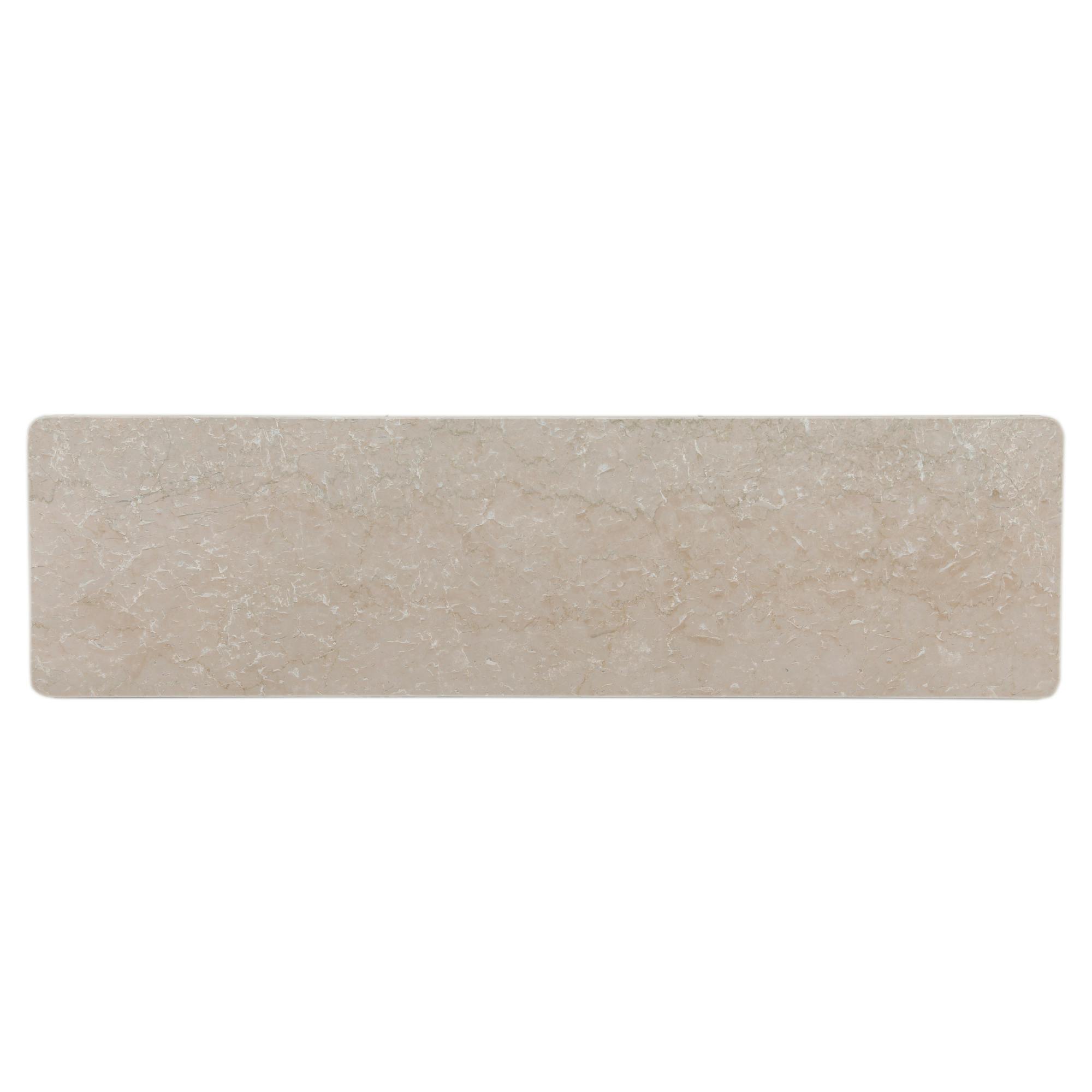 Plateau marbre beige pour dessus meuble TV 165 cm (1 plaque) KASO