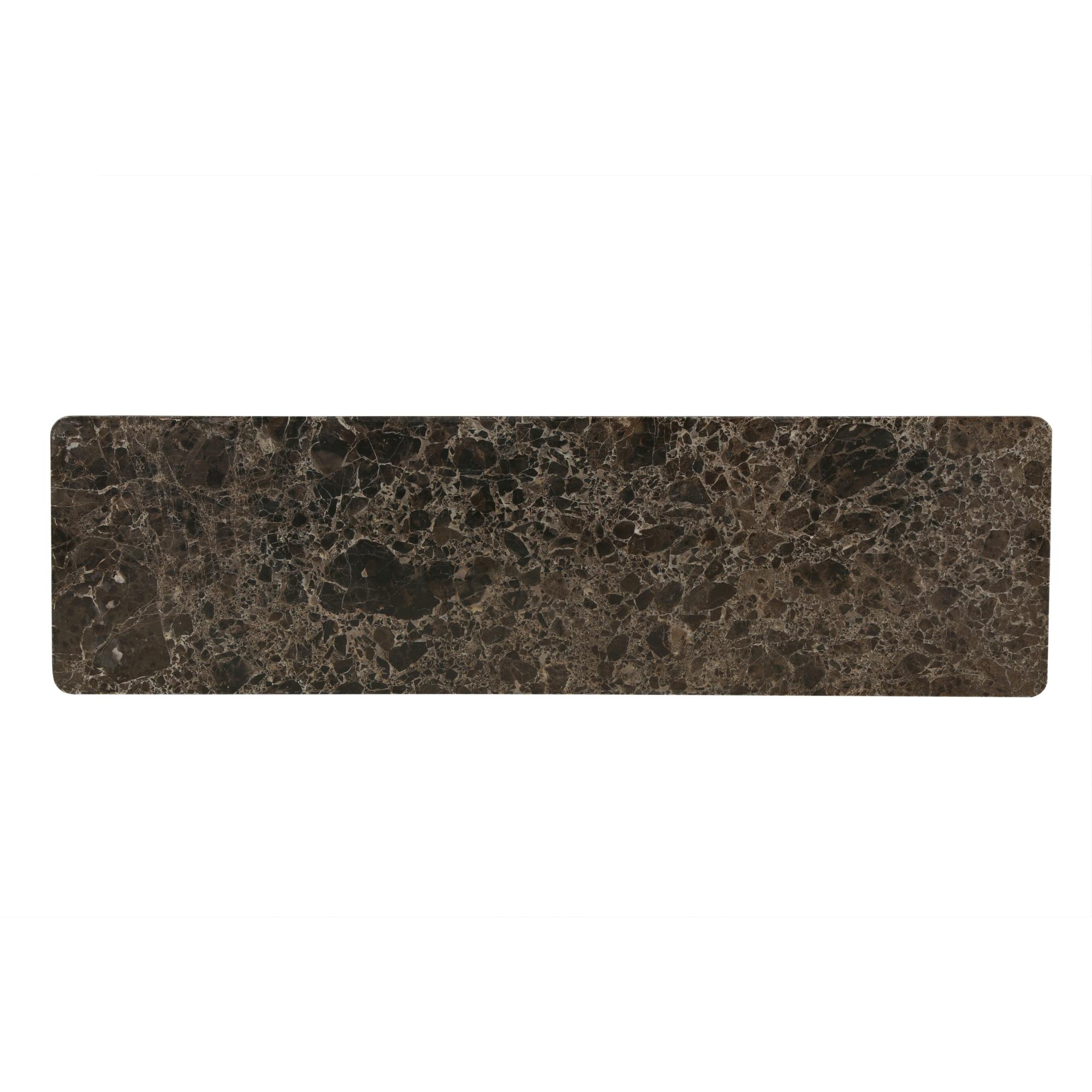 Plateau marbre marron pour dessus meuble TV 210 cm (1 plaque) KASO