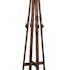 Porte-manteau 4 skis dressés en bois marron 48x48x175cm