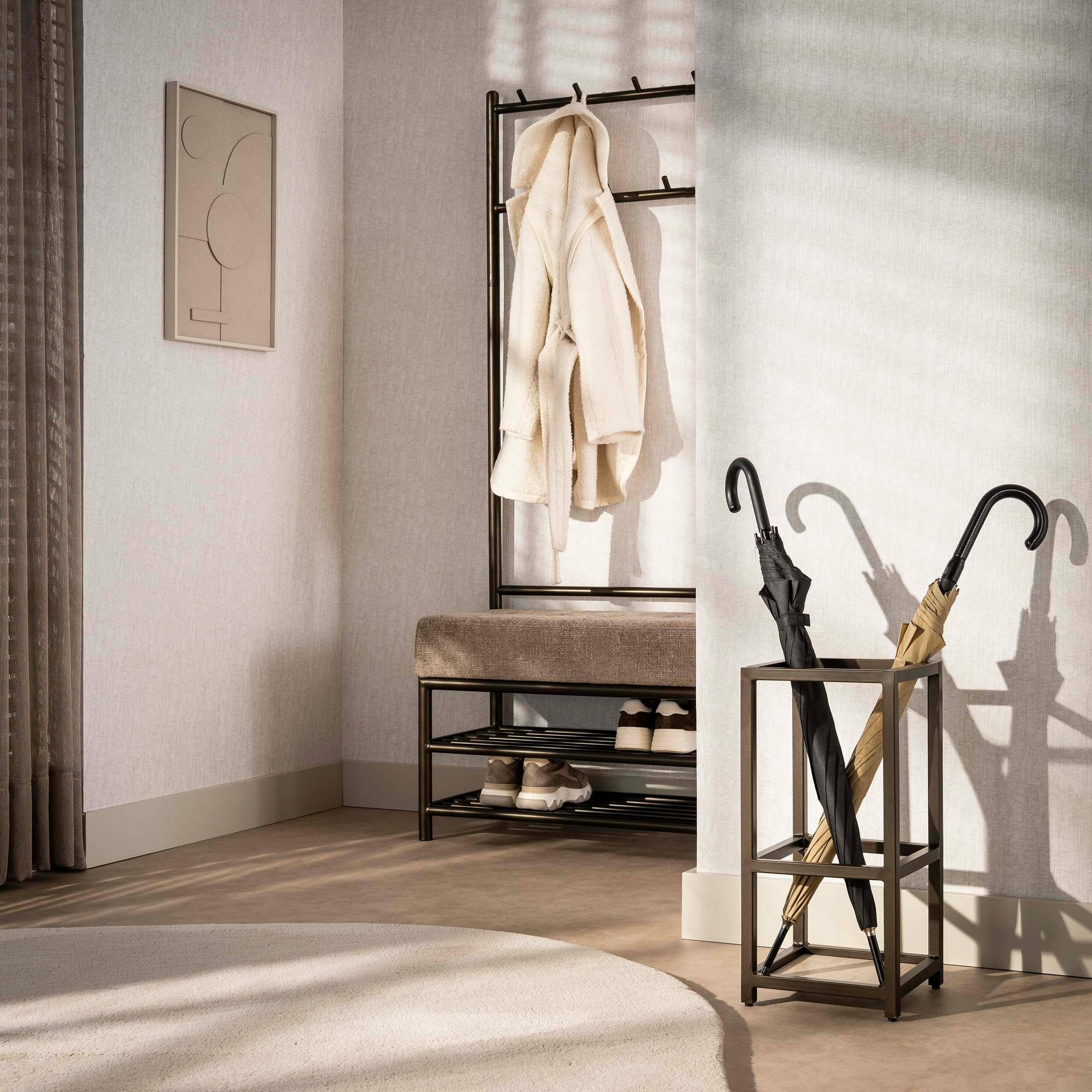 Porte-parapluies métal finition bronze RALF