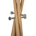 Portemanteau en bambou et métal coloris naturel D53x176cm