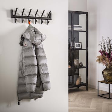 Portemanteau mural anthracite 12 patères RALF