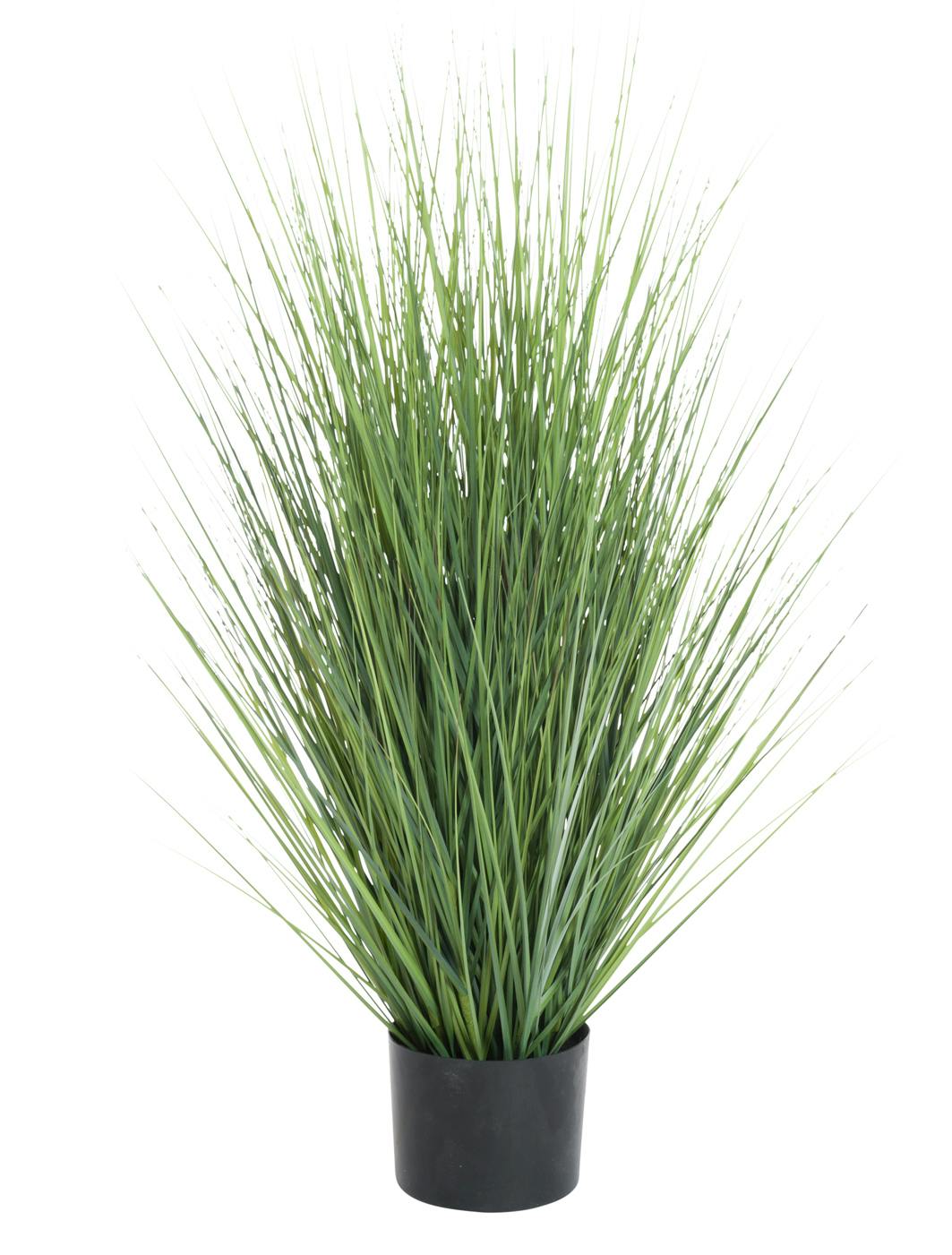 Pot d'herbes artificielles coloris vert - H91cm