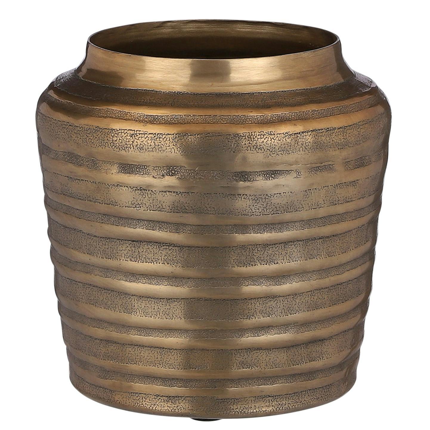 Pot rond doré 18 cm