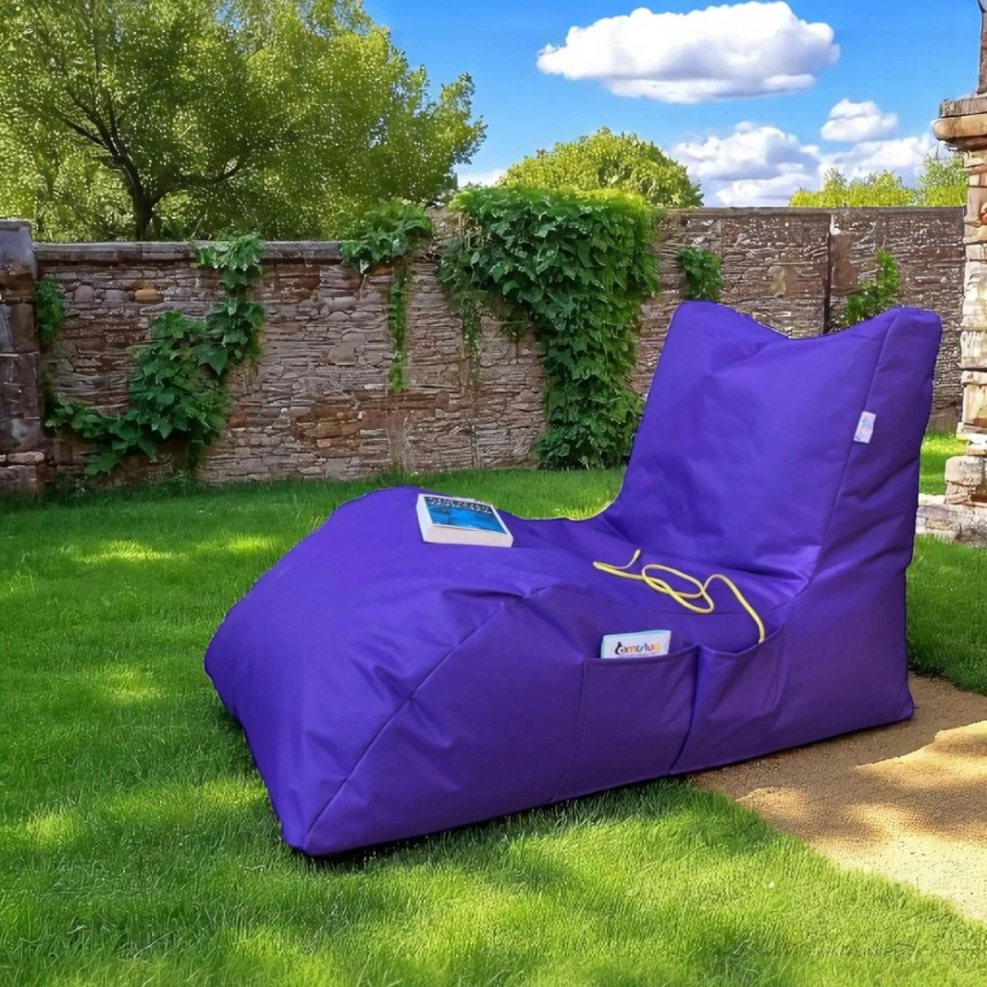 Pouf bain de soleil XXL imperméable – violet ARTA