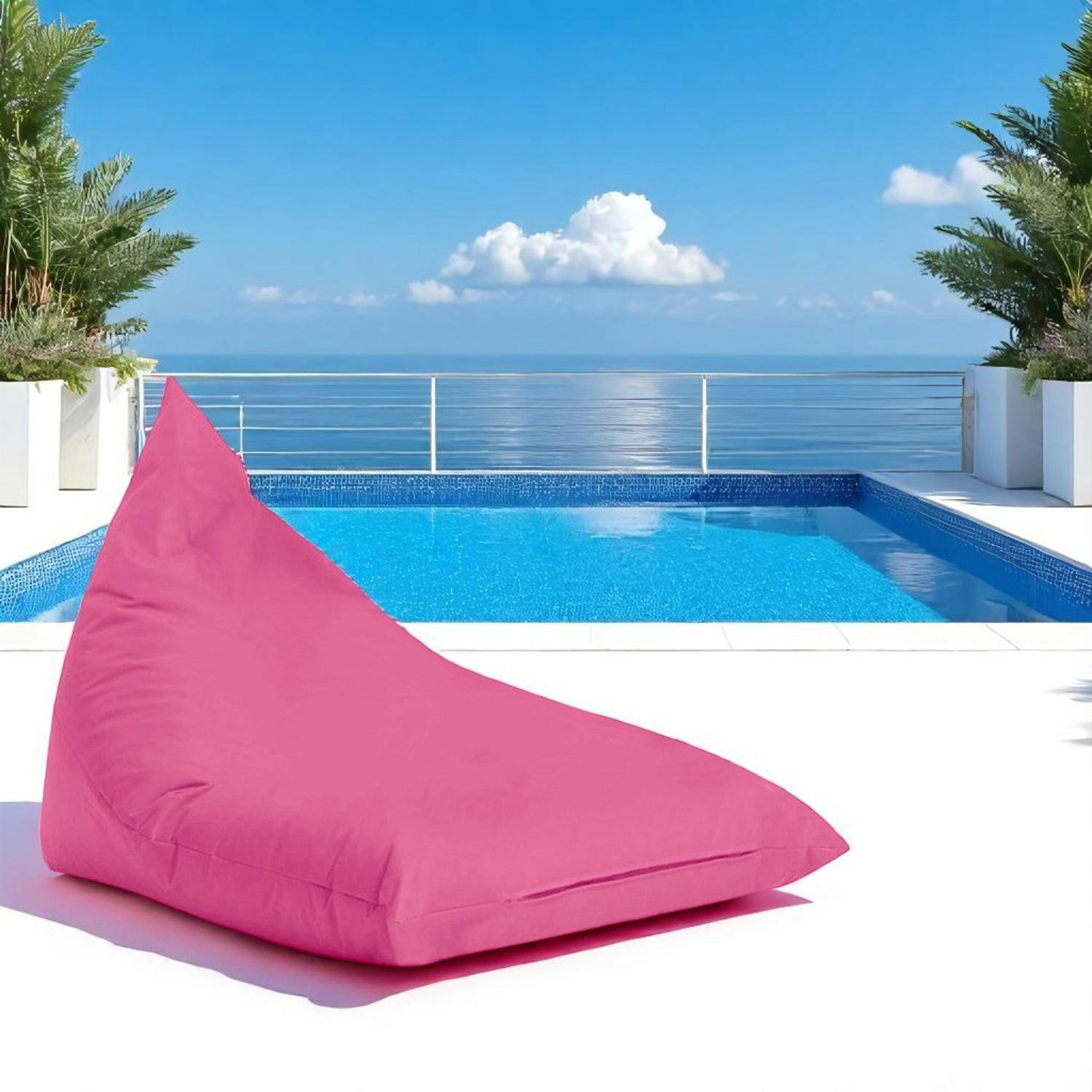 Pouf berlingot extérieur rose ARTA