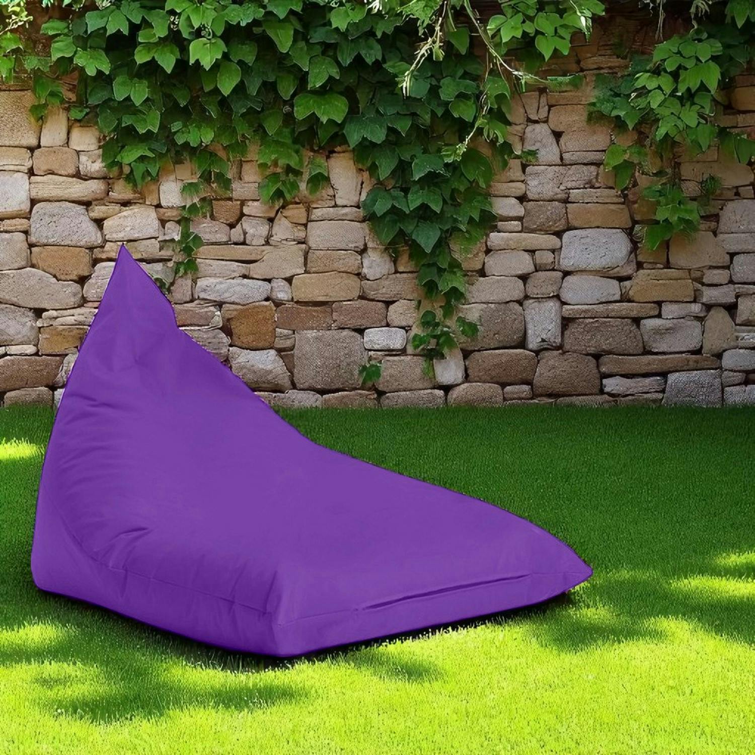 Pouf berlingot extérieur violet ARTA