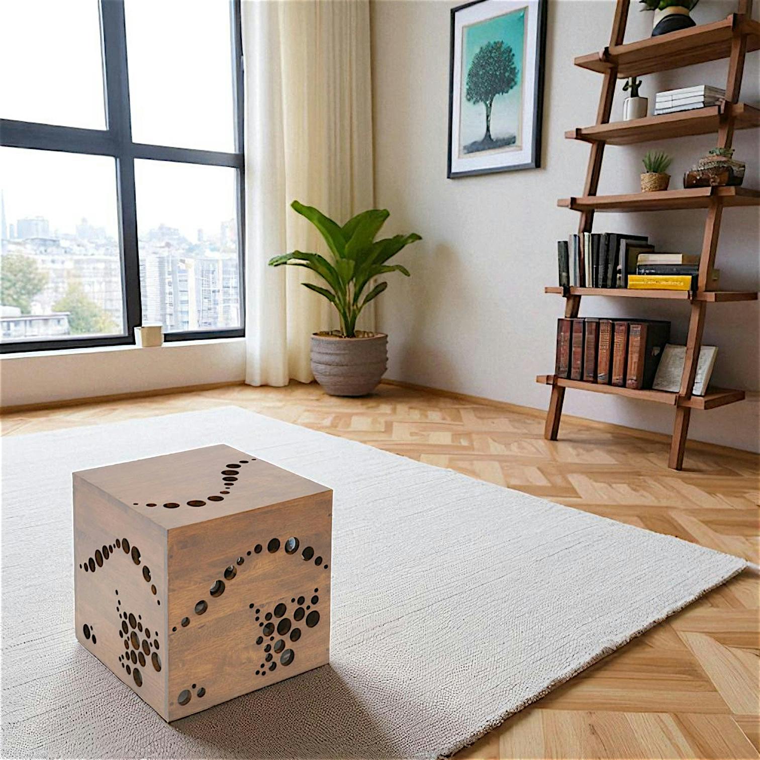Pouf BULLES hévéa 44cm