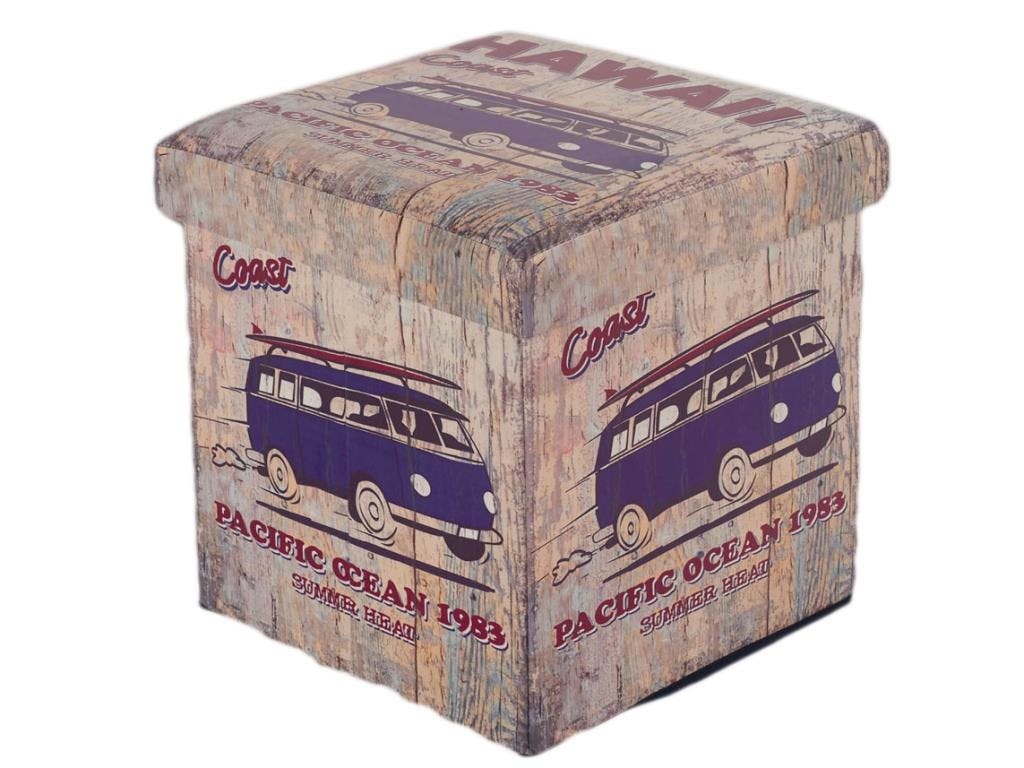 Pouf coffre Hawai L36xP36xH36 ROTA