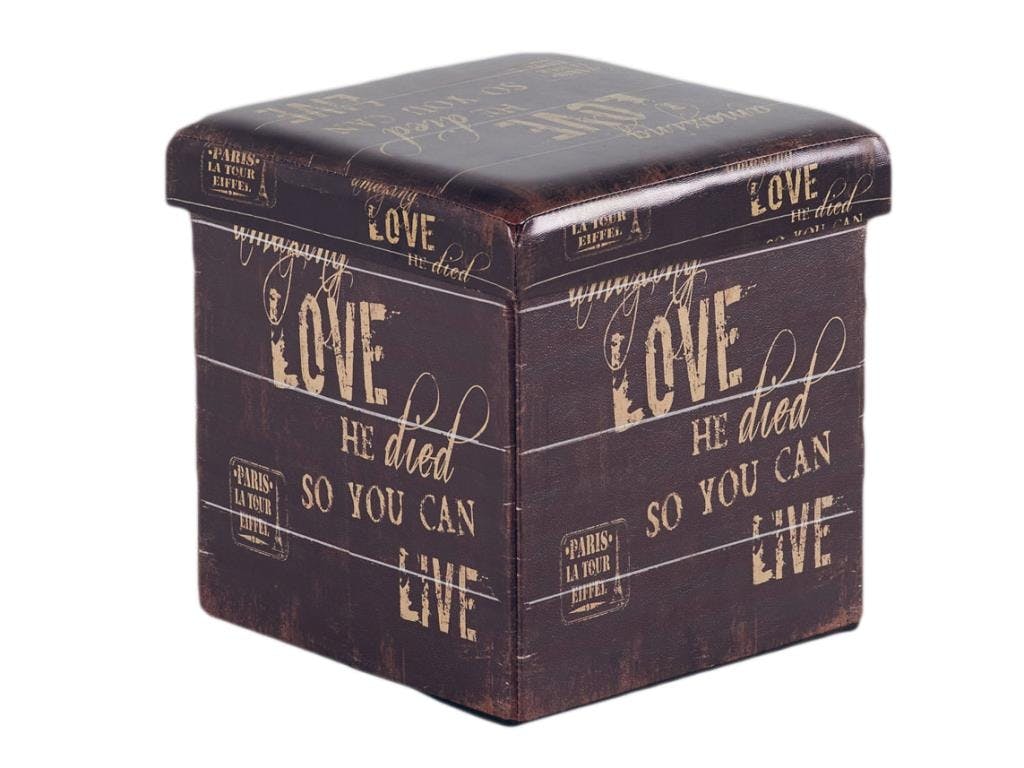 Pouf coffre Love L36xP36xH36 ROTA