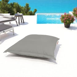 Pouf coussin de sol extérieur gris - 100 cm ARTA