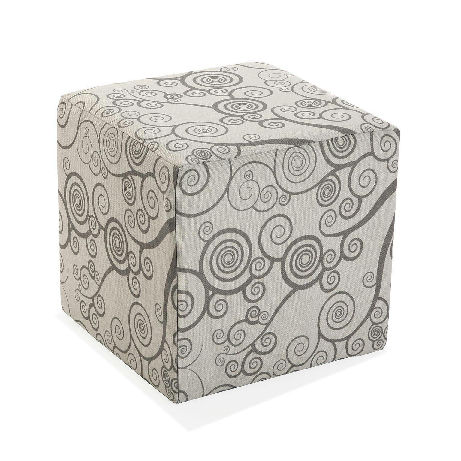 Pouf cube arbre de vie