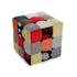 Pouf Cube Capitonné carré en tissu à motif Patchwork coloré 35x35x35cm BARCELONE