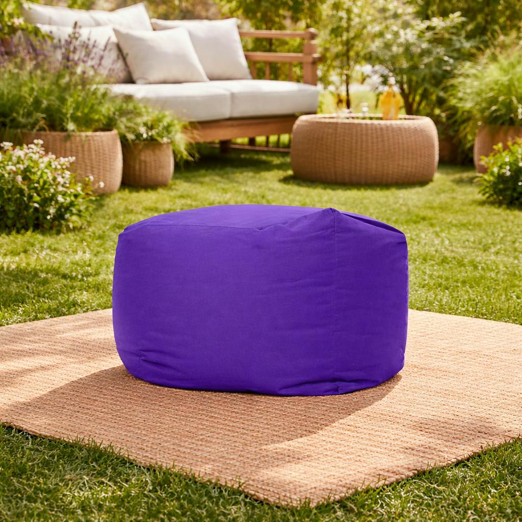 Pouf cube d'extérieur violet ARTA