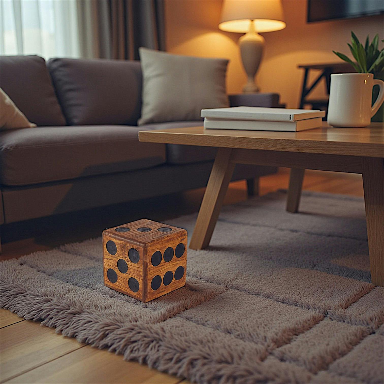 Pouf Dé Moderne 40cm Mindi MARRAKECH