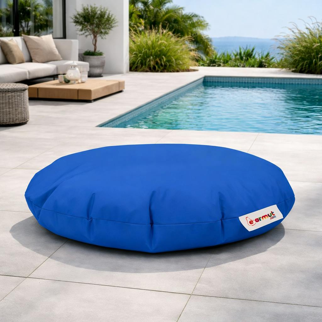 Pouf extérieur imperméable bleu ARTA