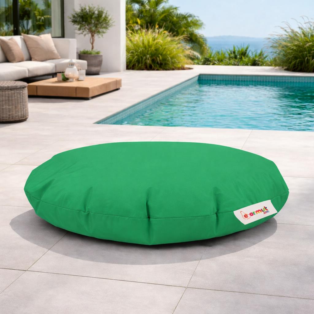 Pouf extérieur imperméable vert 2 positions ARTA