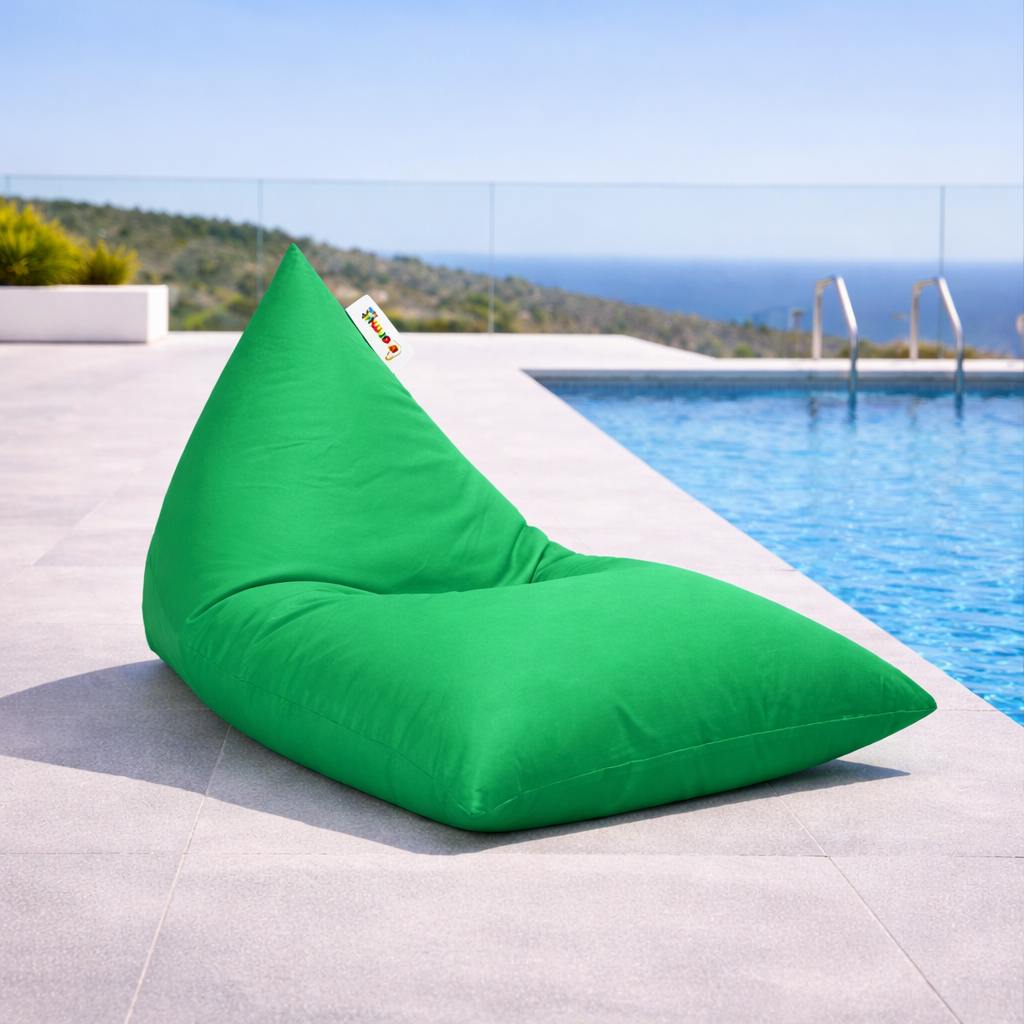 Pouf extérieur vert dossier intégré ARTA