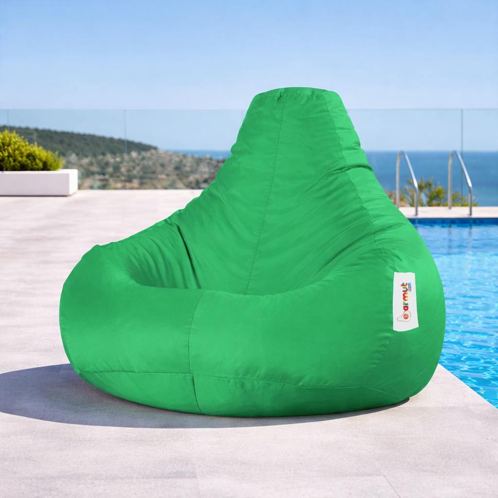 Pouf poire extérieur vert ARTA