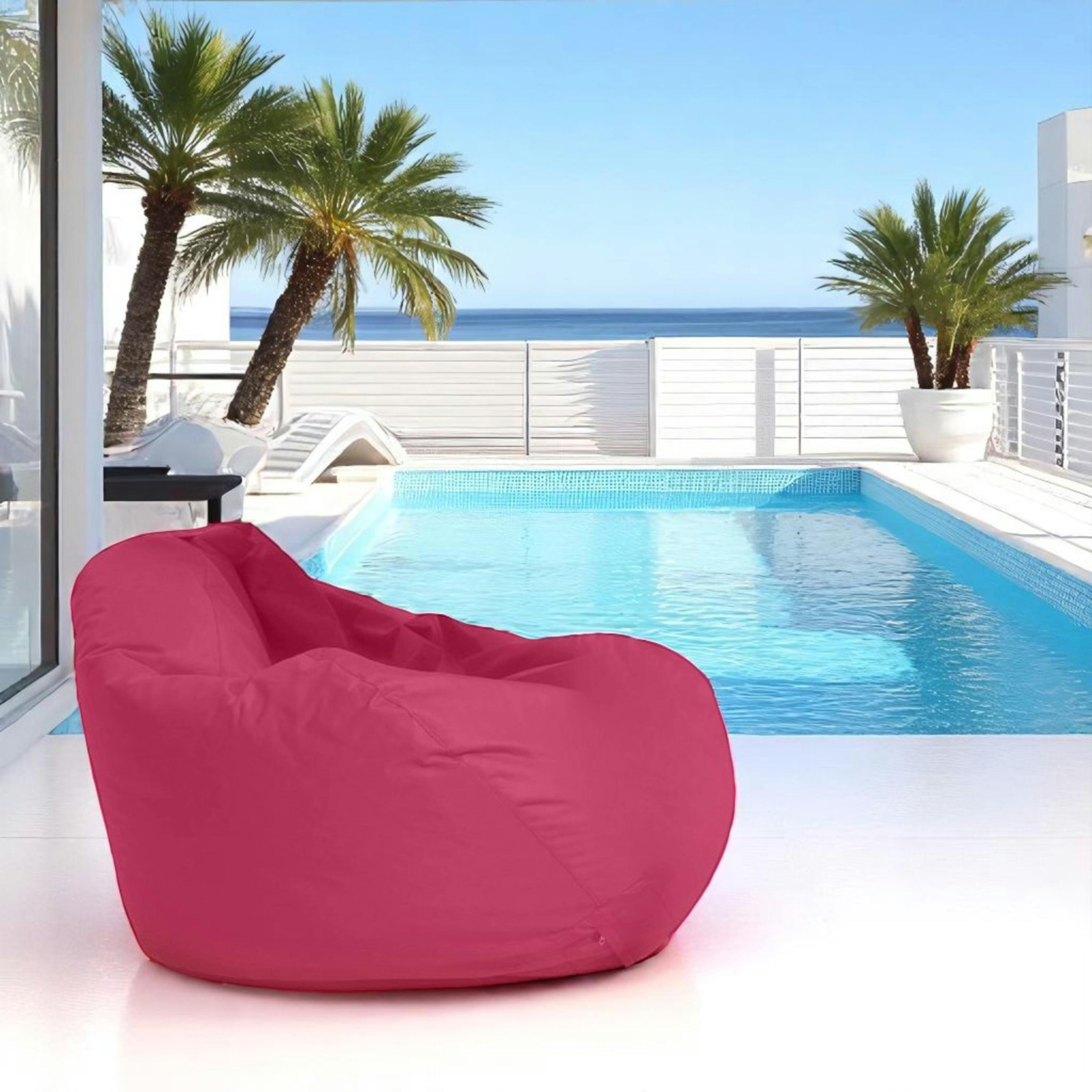 Pouf poire géant extérieur rose ARTA