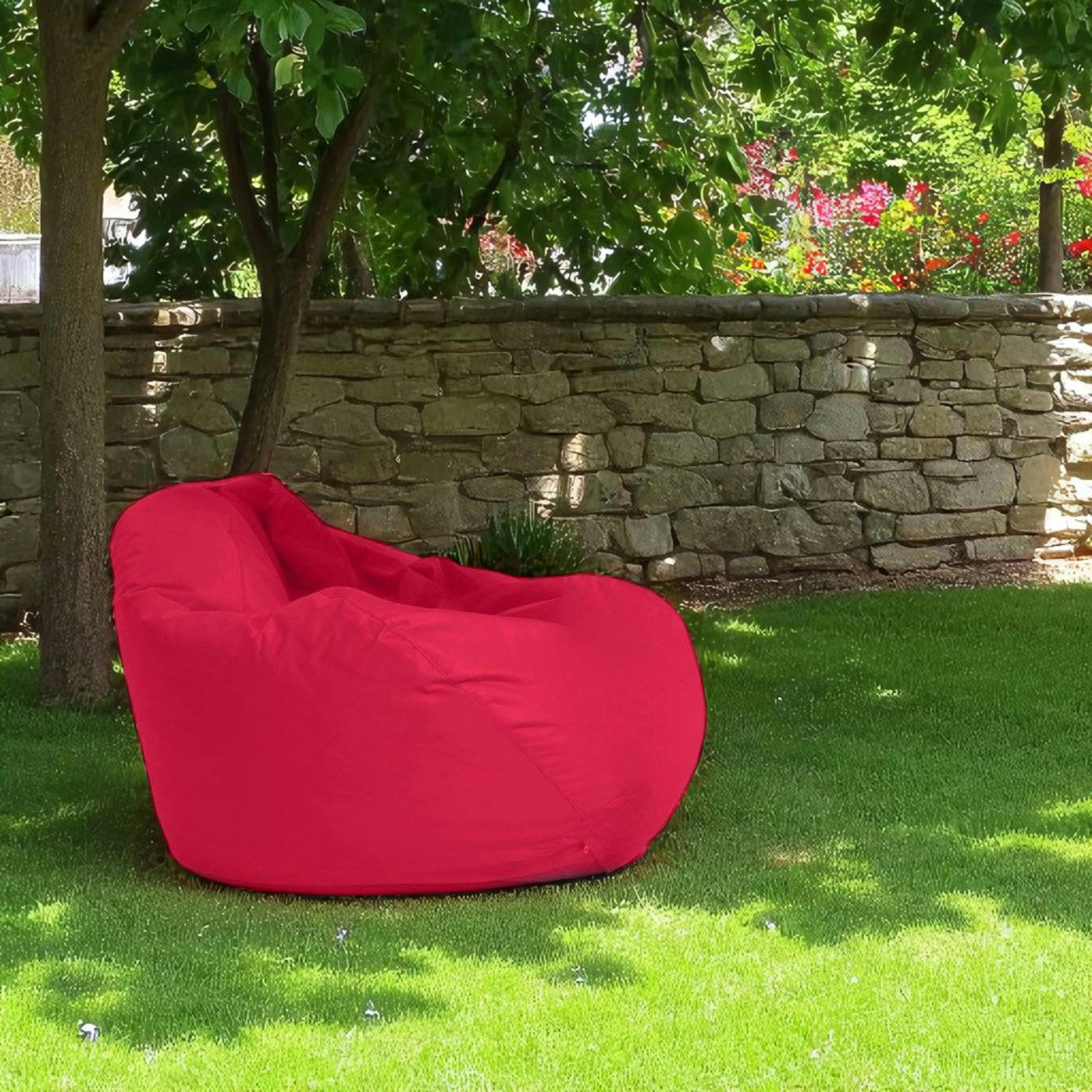 Pouf poire géant extérieur rouge ARTA