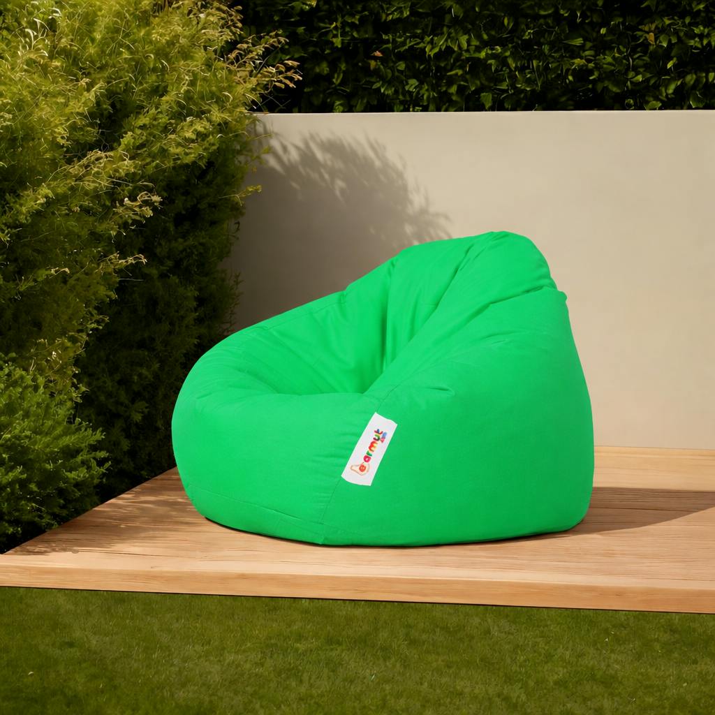 Pouf poire XXL extérieur vert ARTA