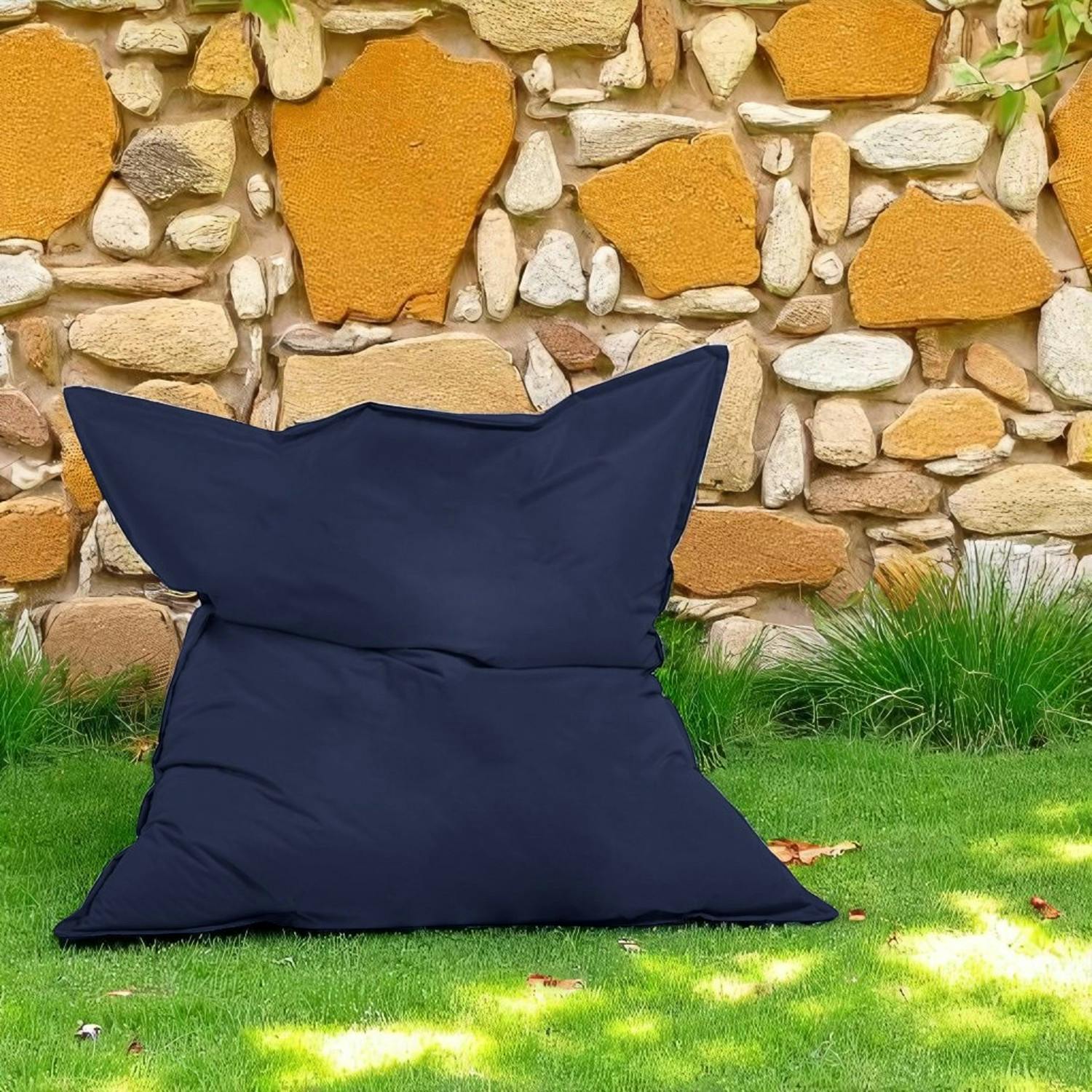 Pouf XXL extérieur bleu foncé 180 cm ARTA