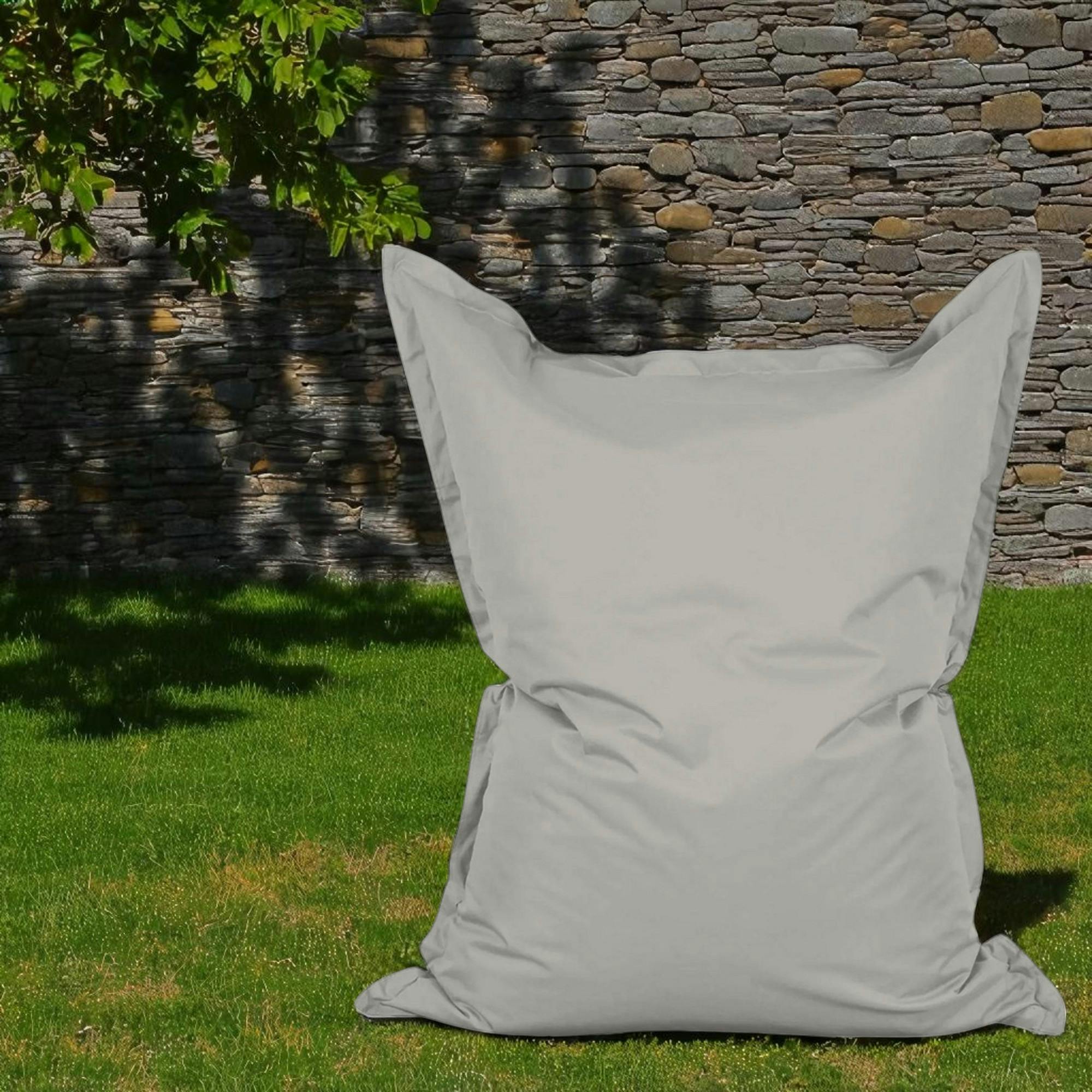 Pouf XXL extérieur gris 180 cm ARTA