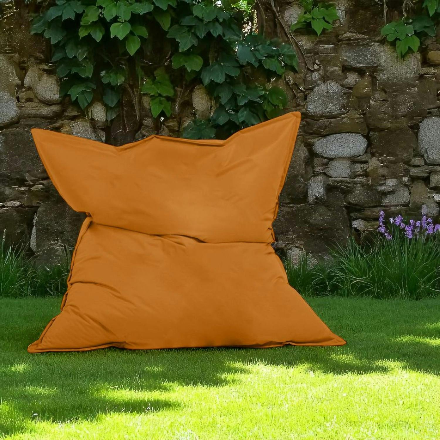 Pouf XXL extérieur orange 180 cm ARTA